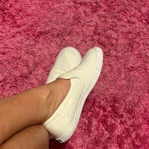 Toms Women's White Slip-On Sneakers